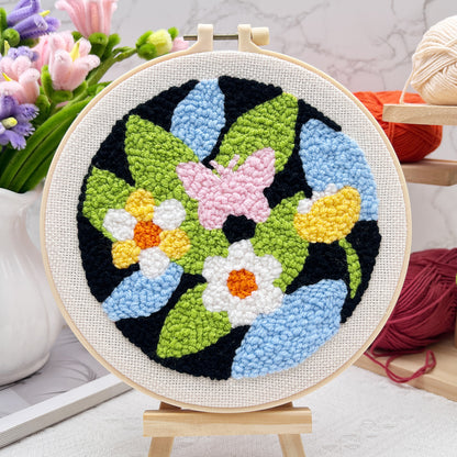 Flowers-Punch Needle Decor Kit