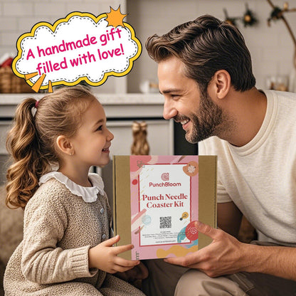 Succulent Plants Punch Needle Coaster Kit - 6PCS